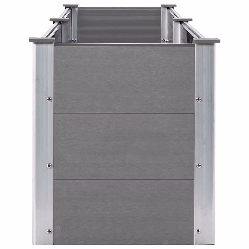 Berkfield Home Garden Grey WPC Raised Bed W: 250 cm, D: 50 cm, H: 54 cm – 2