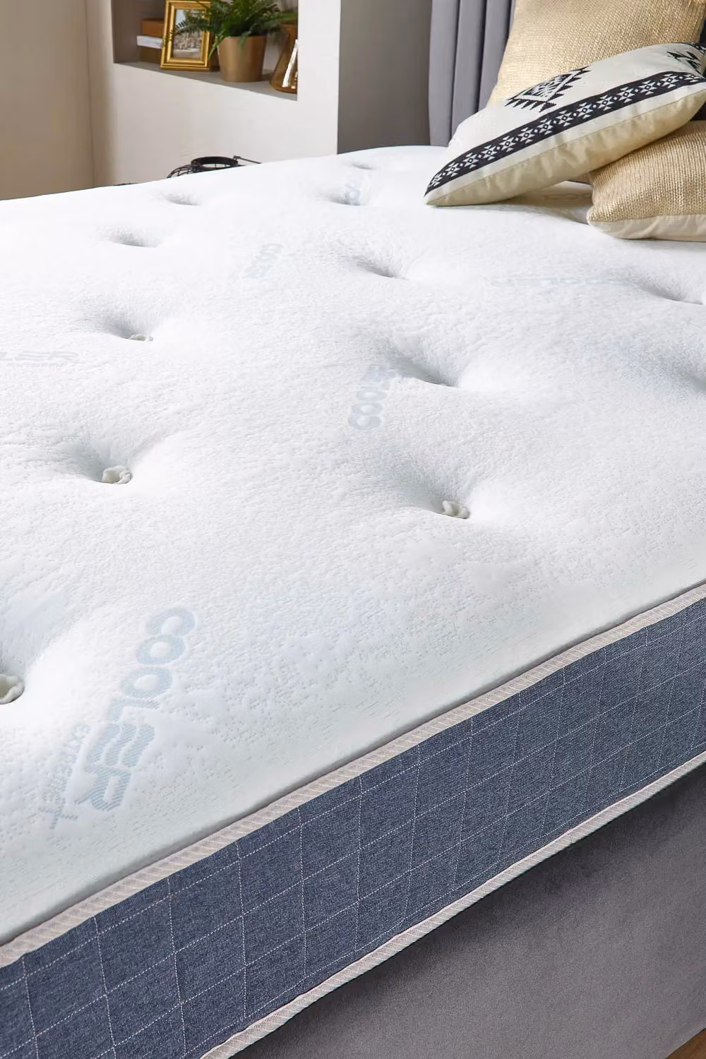 Aspire Temperature Control Duo Pocket+ Mattress in White, Single, W/D/H: 90 x 200 cm – 3