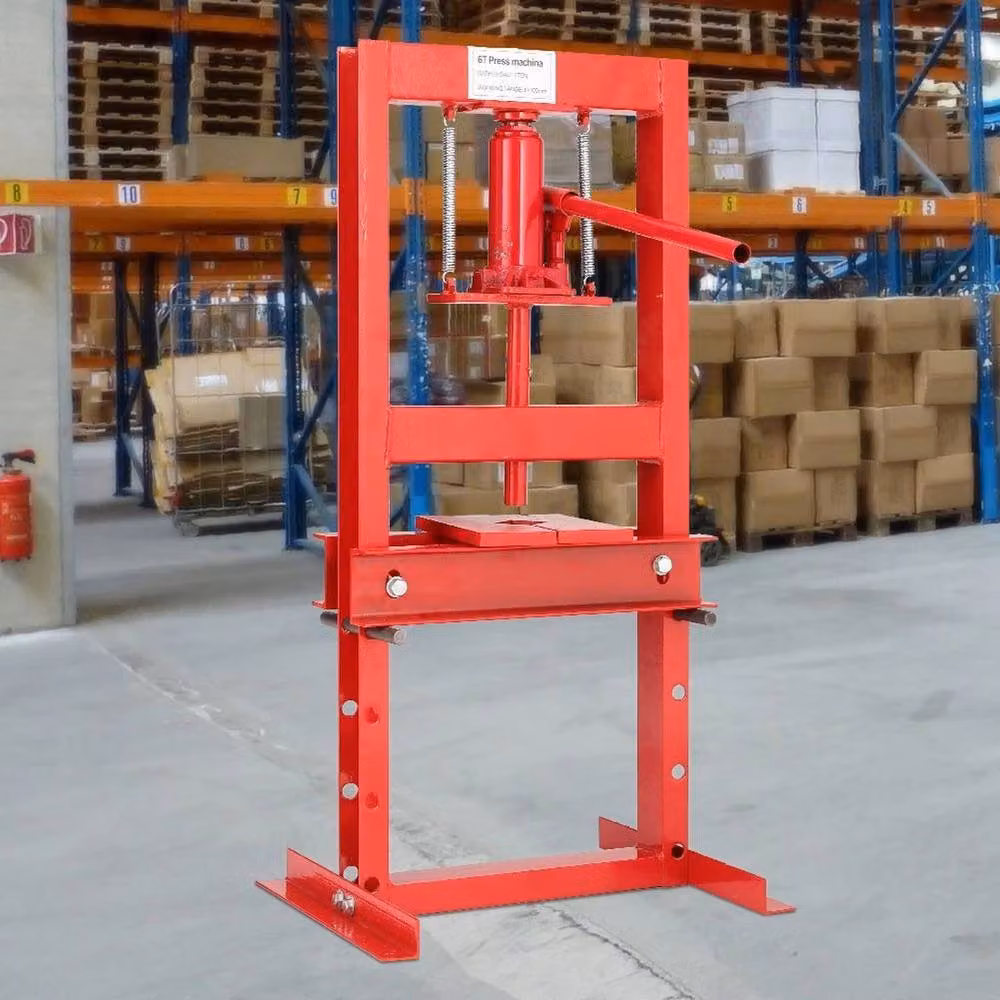 KORVIXA 6T Bearing Hydraulic Floor Press in Red – 2