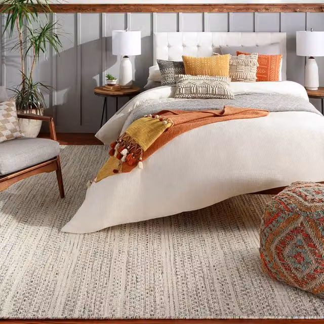 Livabliss Mardin Hand Woven Modern Wool Rug in Black and Beige, W: 150 cm, D: 230 cm – 1