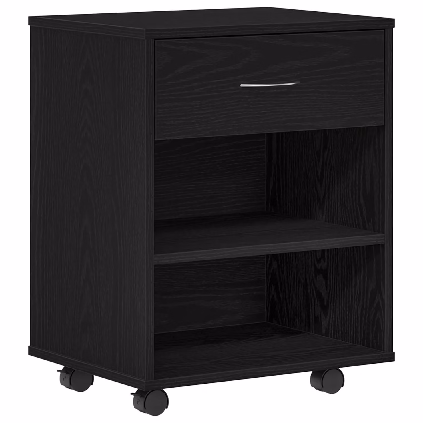 Berkfield Home Rolling Cabinet in Black Oak, W/D/H: 46 x 36 x 59 cm – 2