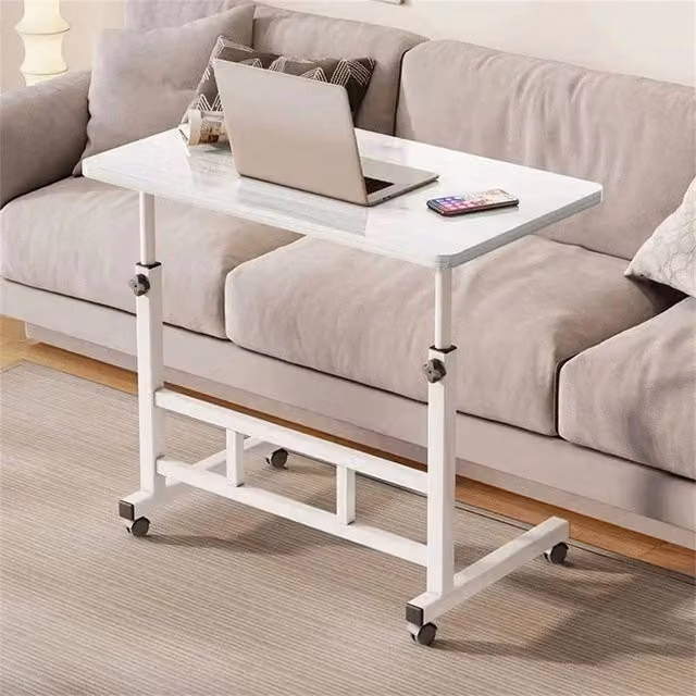 Nordara VOGREX Height Adjustable Corner Desk with Castors in White – 1