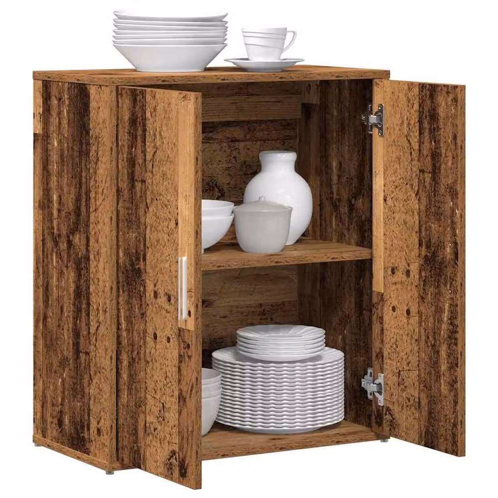 Berkfield Home Rustic Old Wood Sideboard in Brown, W/D/H: 60 x 31 x 70 cm – 3