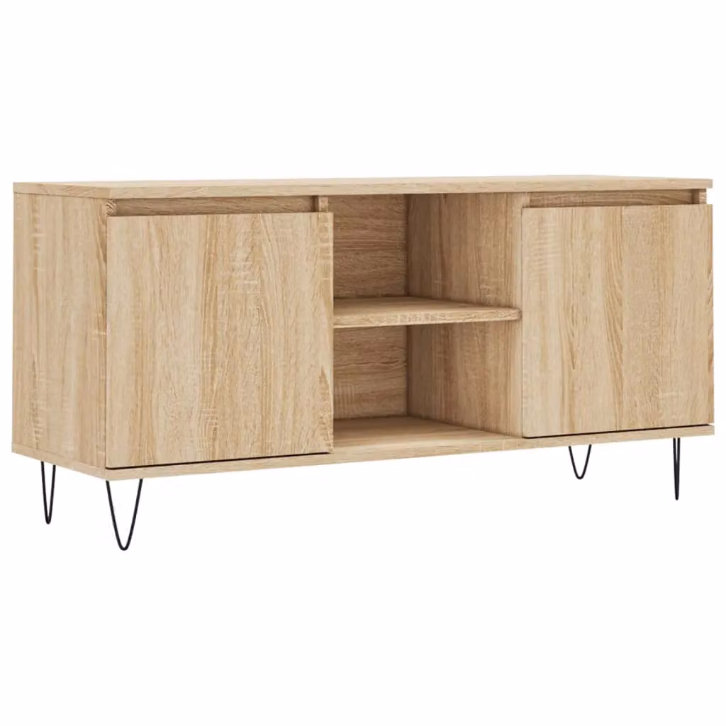 Berkfield Home Industrial TV Cabinet in Sonoma Oak Brown, W/D/H: 104 x 35 x 50 cm – 2