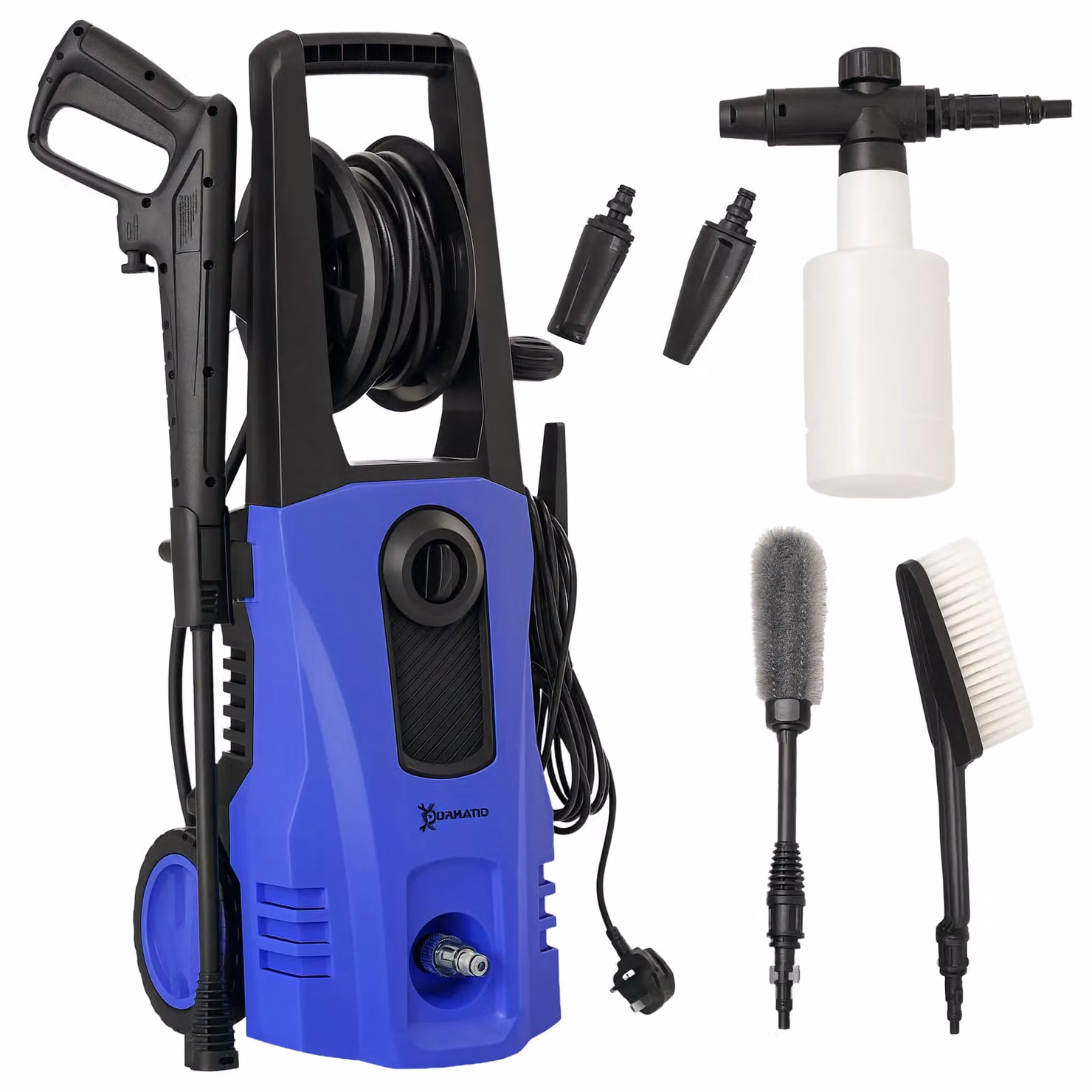 DURHAND Portable Power Washer 1800W, 150 Bar, 510 L/h in Blue – 2