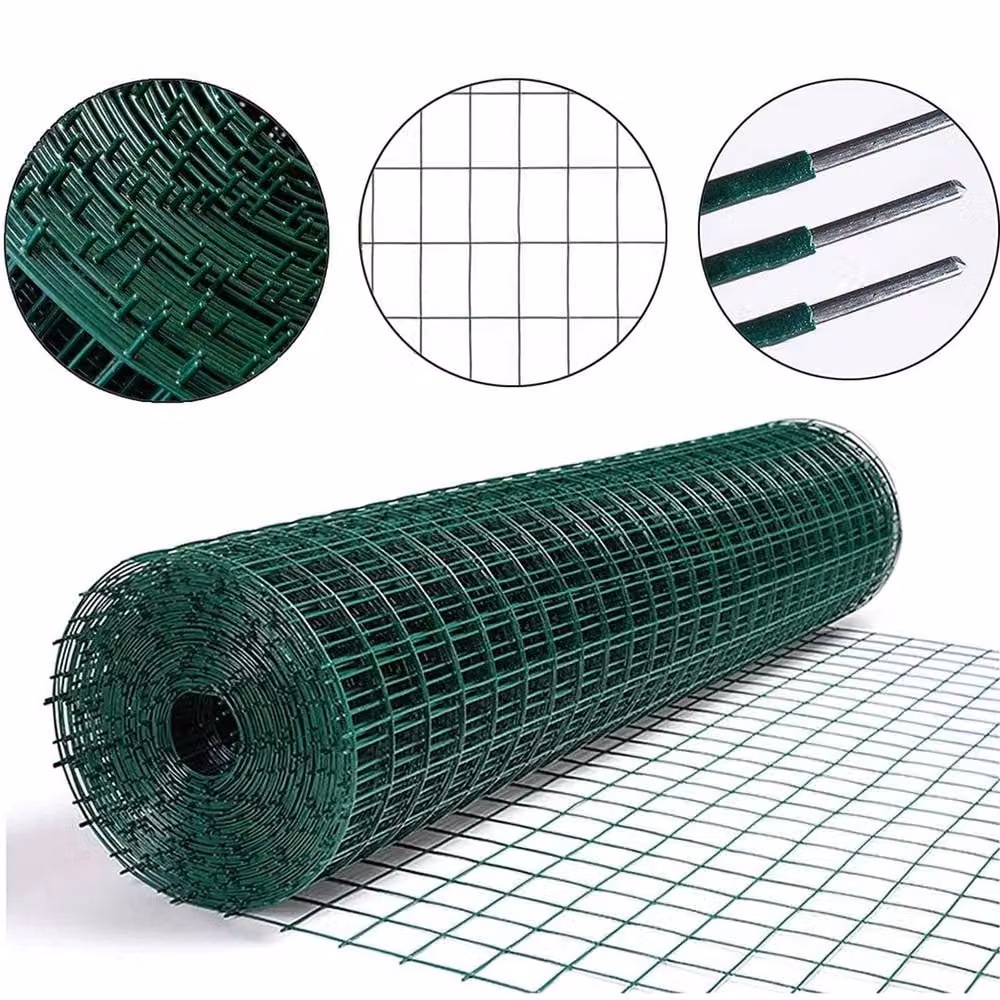 NESTLUNE Green PVC Coated Hot Dipped Galvanised Steel Wire Fence – 2