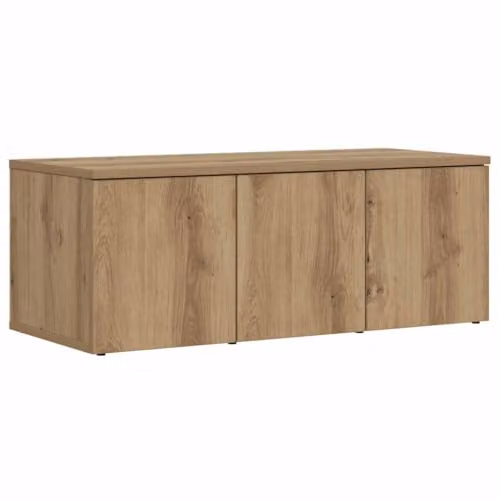 vidaXL Modern TV Cabinet in Artisan Oak Brown, W/D/H: 80 x 34 x 30 cm – 1