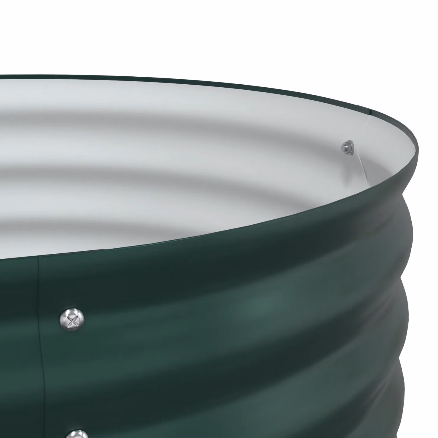 Berkfield Home Garden Green Galvanised Steel Raised Bed W/D/H: 320 x 80 x 81 cm – 4