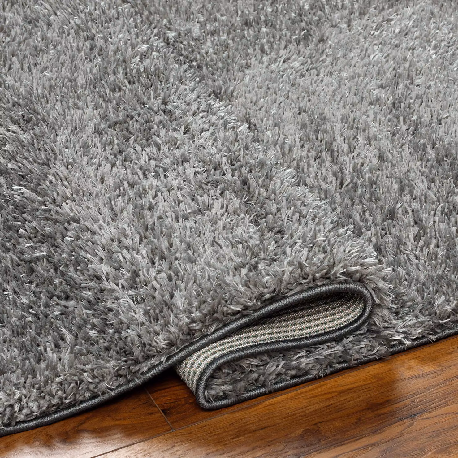 Livabliss Moda Shag Soft Plush Pile Living Room and Bedroom Rug in Dark Grey, W: 200 cm, D: 275 cm – 3