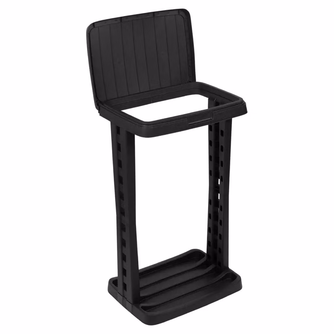 EONLION Black Reusable Garbage Bin with Flip Lid and Odour Filter, W/D/H: 70 x 40 x 30 cm – 2