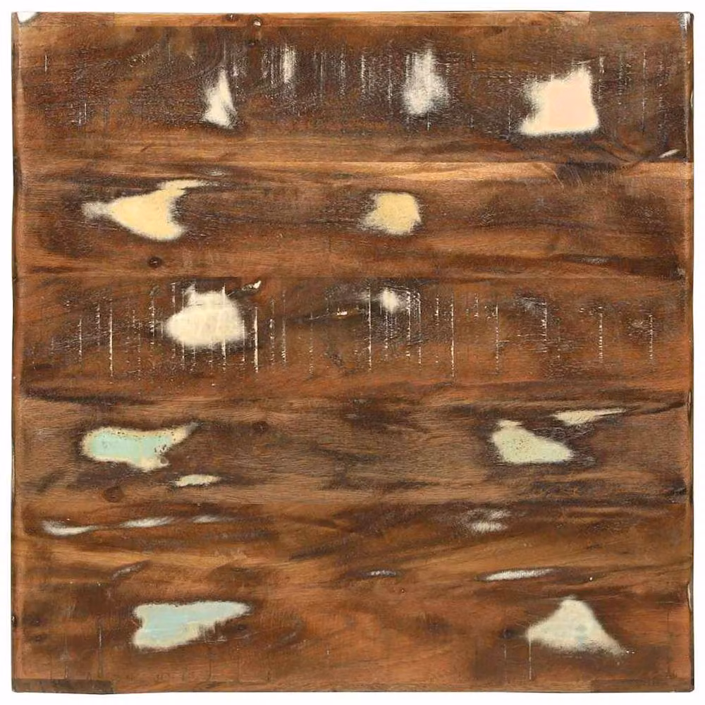 Berkfield Home Rustic Reclaimed Solid Wood Coffee Table, Brown, W/D/H: 50 x 50 x 35 cm – 3