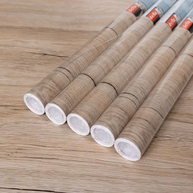 dc fix Sanremo Oak Sand Self Adhesive Vinyl Wrap for Kitchen Doors and Worktops, Beige/Brown, W: 67.5 cm, L: 2 m (Pack of 5)