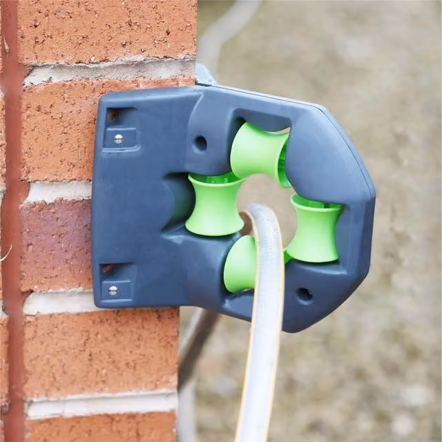 Pukkr Wall-Mounted Garden Hose Corner Guide in Grey