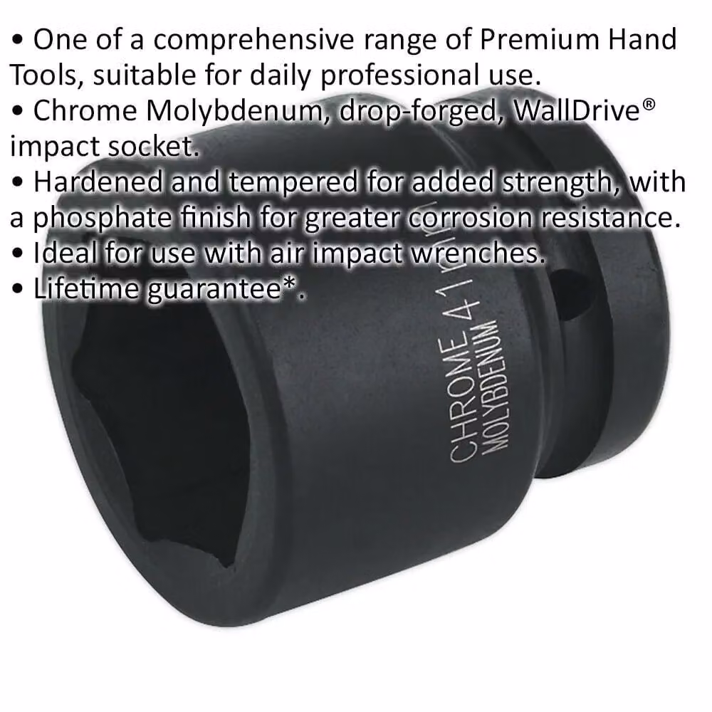 Loops 41mm Forged Chromoly Impact Socket with 1 Inch Square Drive – 2