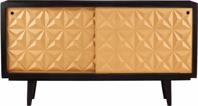 Fifty Five South Malta Mango Wood Sideboard in Gold and Brown