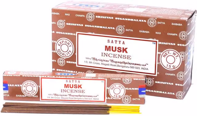 Satya Musk Oriental Incense Sticks in Brown