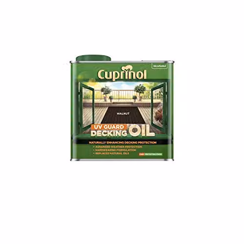 Cuprinol UV Guard Decking Oil in Walnut, 5L