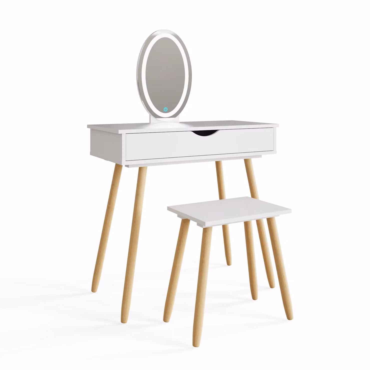 GFW Signy White LED Dressing Table Set – 2