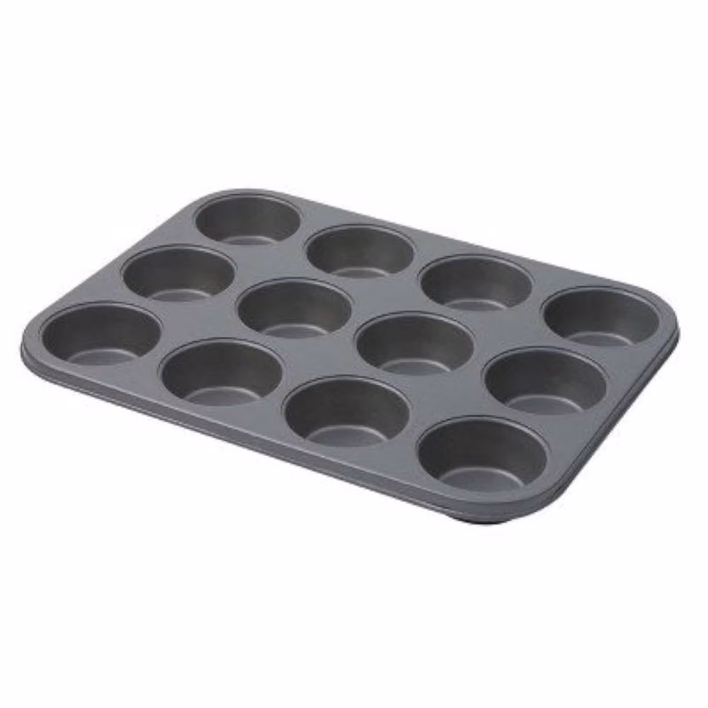 dexam Non-Stick 12 Cup Steel Muffin Tray in Anthracite – 2