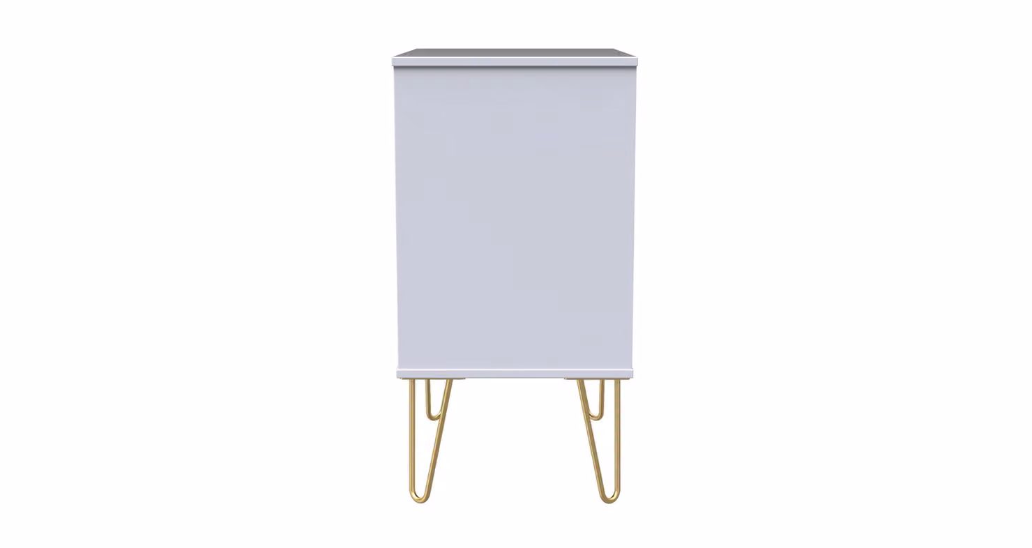 Ready Assembled 2 U Dallas 3 Drawer Chest in Duck Egg Blue and Gold – 2