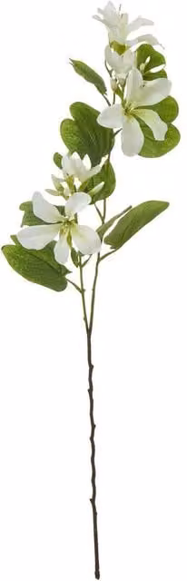 Hill Interiors Bauhinia Orchid Artificial Flower Spray in Cream and Beige