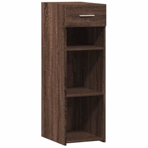 vidaXL Brown Oak Sideboard in Engineered Wood W/D/H: 40 x 42.5 x 93 cm