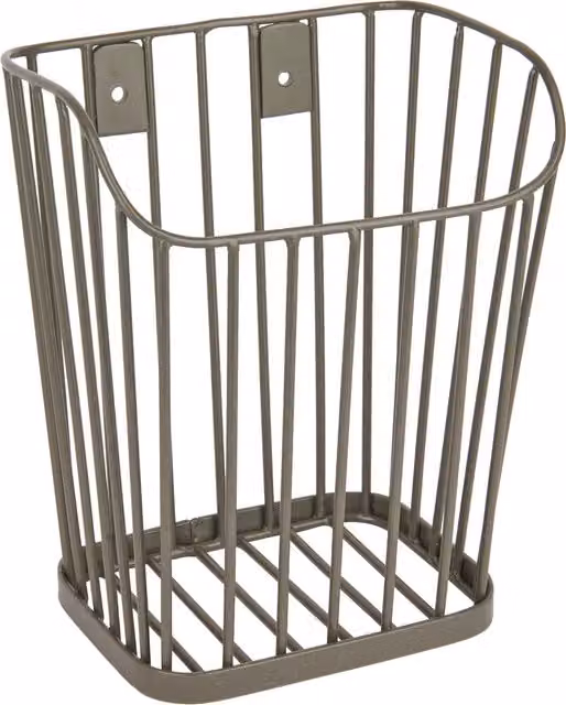 KitchenCraft Small Stackable Grey Metal Mesh Wire Storage Basket