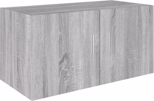 Berkfield Home Wall Mounted Cabinet in Grey Sonoma, W/D/H: 80 x 39 x 40 cm