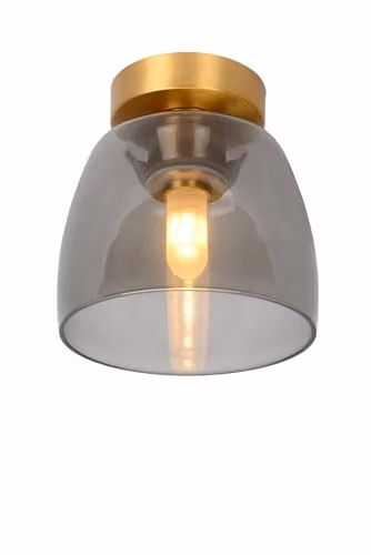 Lucide Tyler Flush Ceiling Light for Bathrooms in Matt Gold/Brass, Diameter: 16.1 cm – 1
