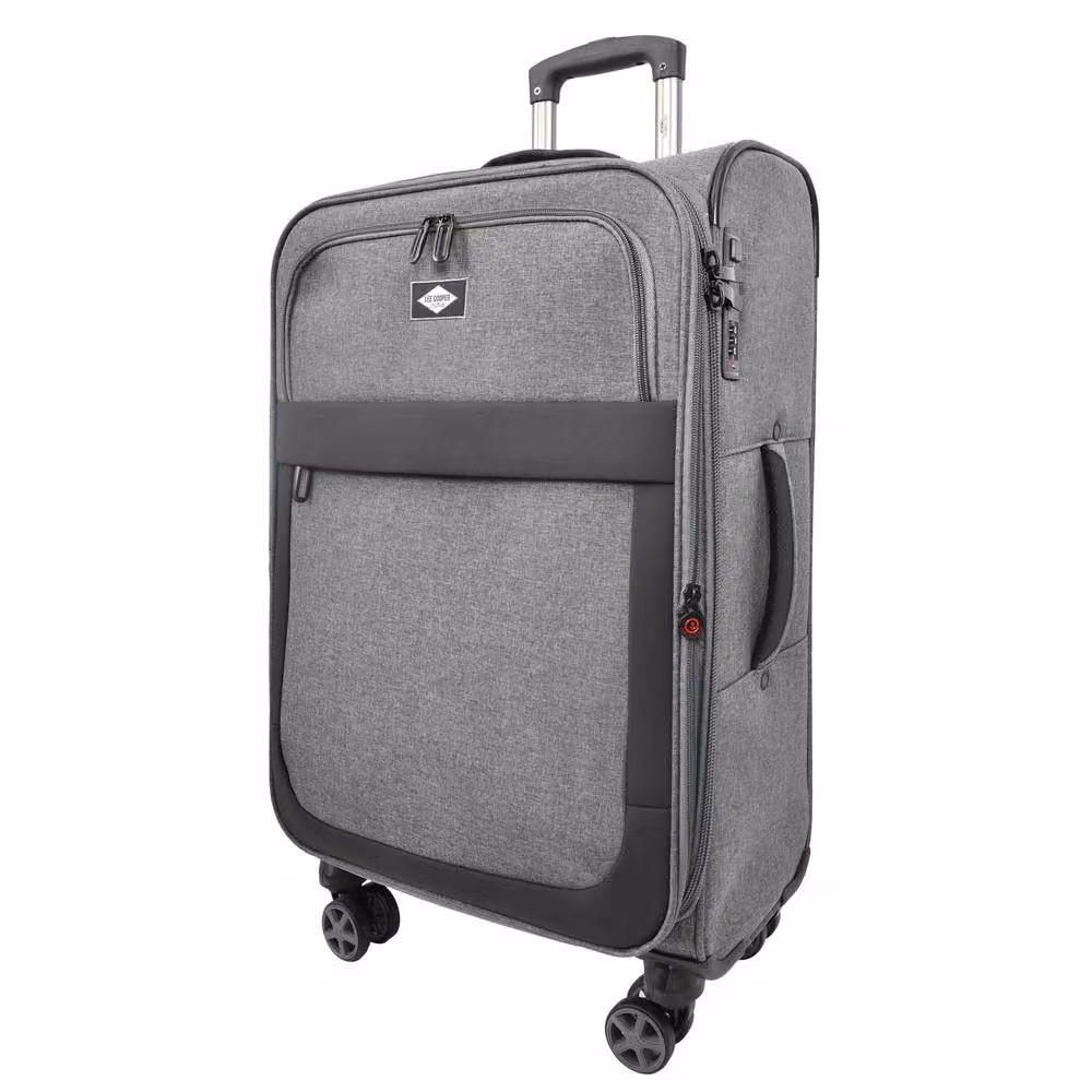House of Leather Nimbus Expandable Lightweight Luggage in Grey, Large (W: 76.0 cm, D: 27.5 cm, H: 27.5 cm) – 2