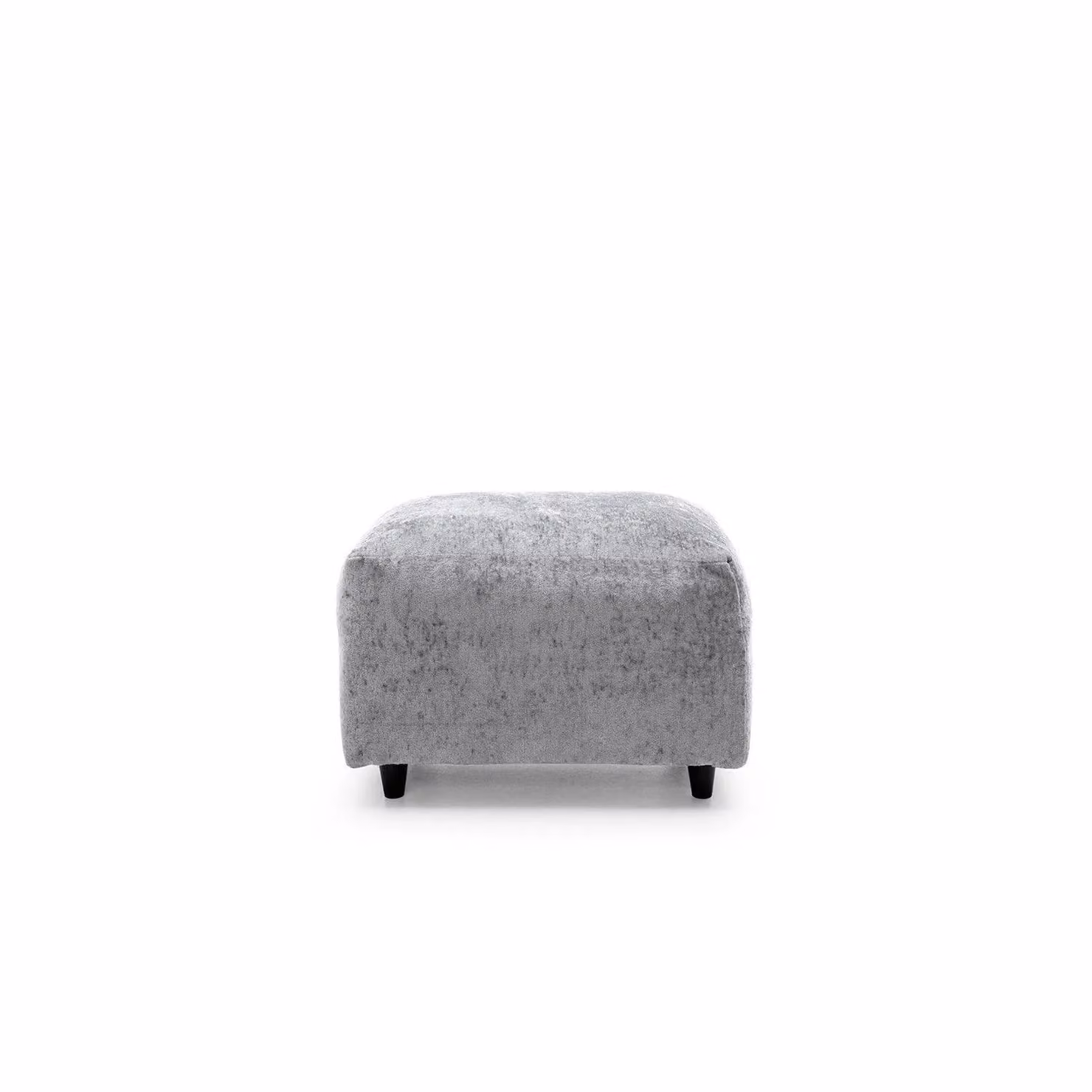 Abakus Direct Harriet Crushed Chenille Footstool in Light Grey – 2
