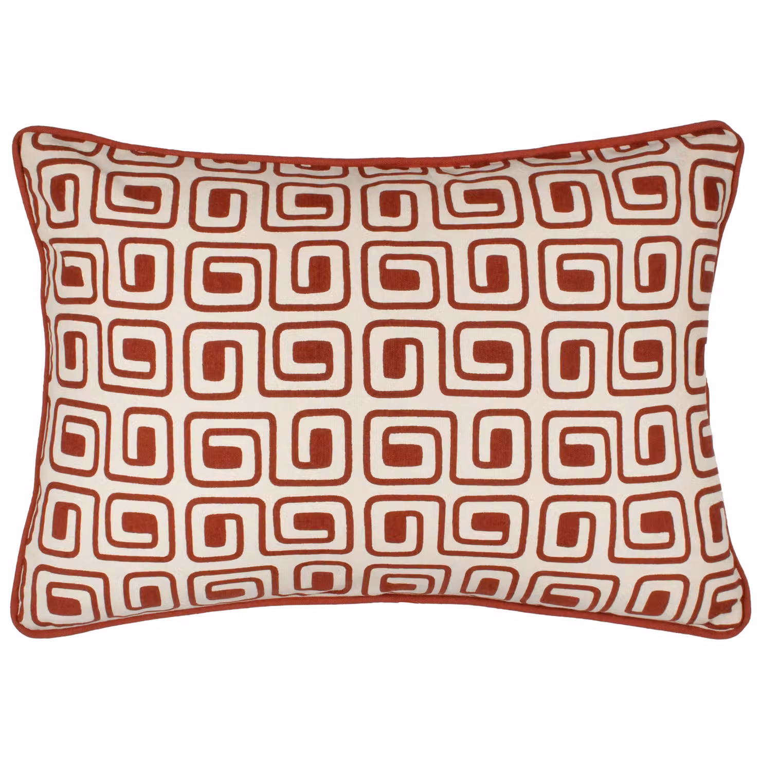 HOEM Safara Printed Cotton Cushion in Orange and Red, W: 50 cm, H: 35 cm – 2
