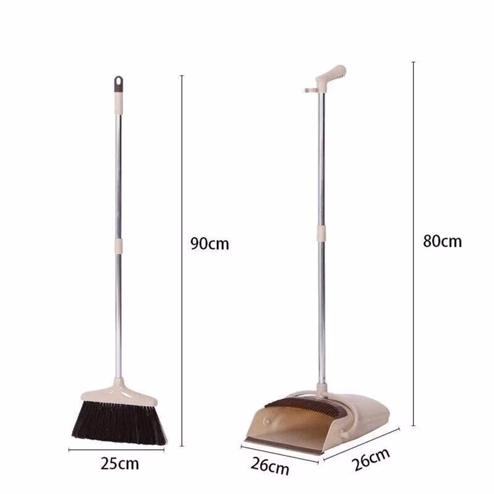 Nordara Long Handled Dustpan and Brush Set in Beige – 2