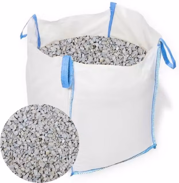 Unbranded 10mm Grey Limestone Chippings Gravel Stone 800kg Bulk Bag