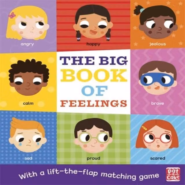 Pat-a-Cake The Big Book of Feelings Multicolour Lift-the-Flap Board Book