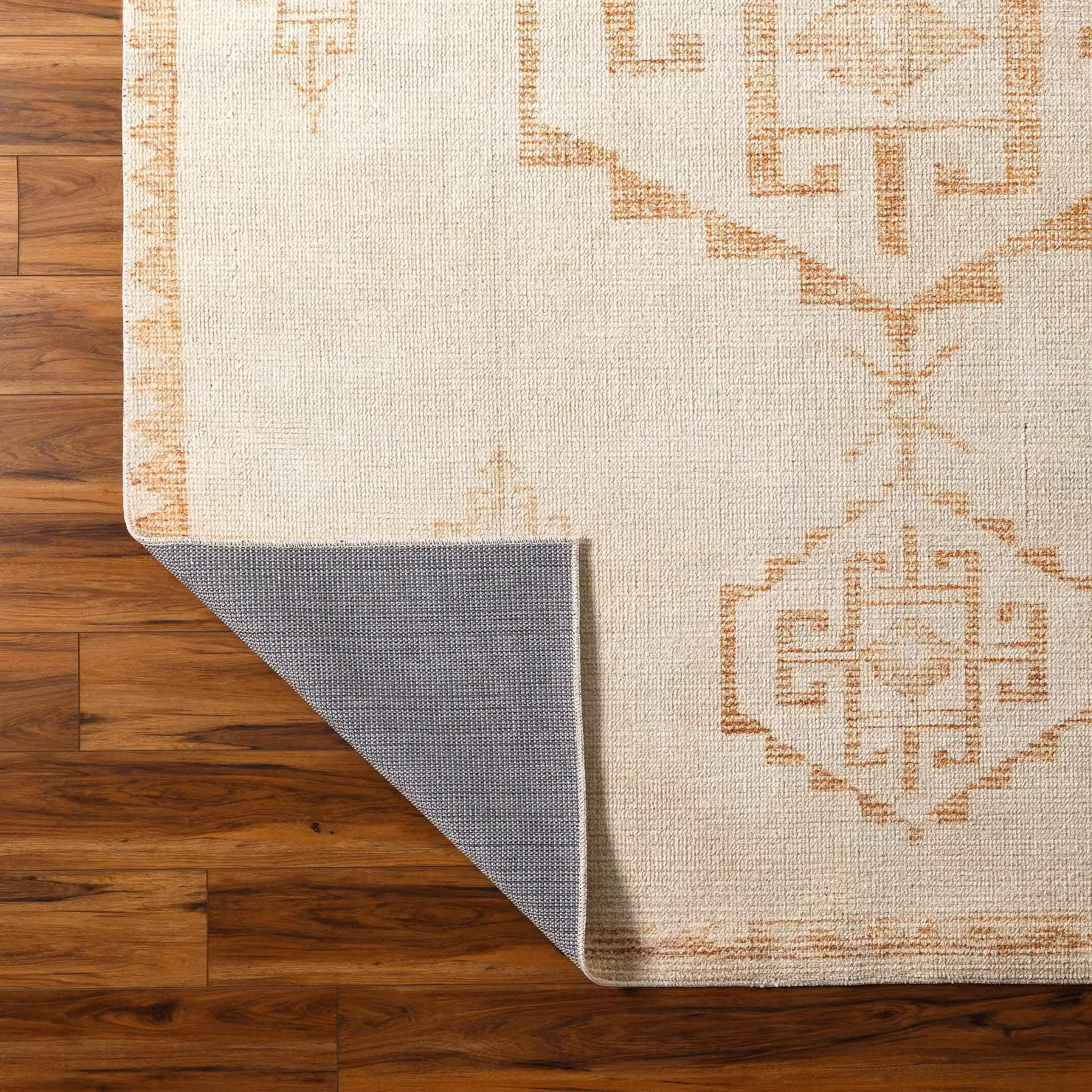 Livabliss Solana-Global Vintage Rug in Orange and Beige, W/D/H: 120 x 170 cm – 2