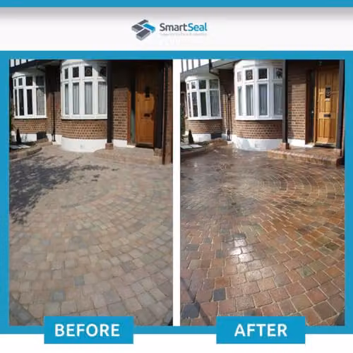 Smartseal Silk Finish Block Sealer Transparent Acrylic Wet Look Sand Hardener and Weed Inhibitor for Driveways and Patios (4 x 5 Litre) – 2