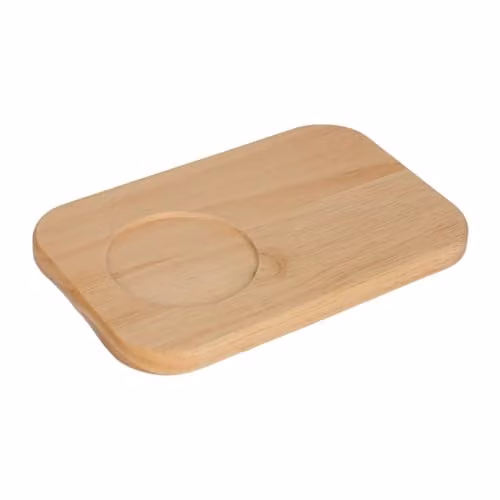 Argon Tableware Brown Wooden Rectangular Chopping Board, W: 23 cm, D: 15 cm – 1