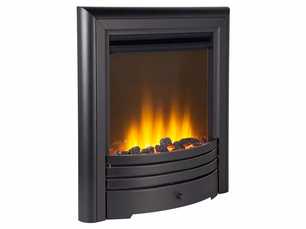 Acantha Amara Coal Electric Fire in Matte Black with Remote Control – 2