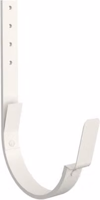 Lindab Steel Flex-Fit Rafter Angle Bracket for 180mm Half-Round Gutters, White