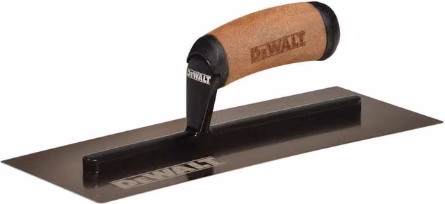 DeWalt Stainless Steel Curved S S Finishing Trowel in Gold and Multicolour