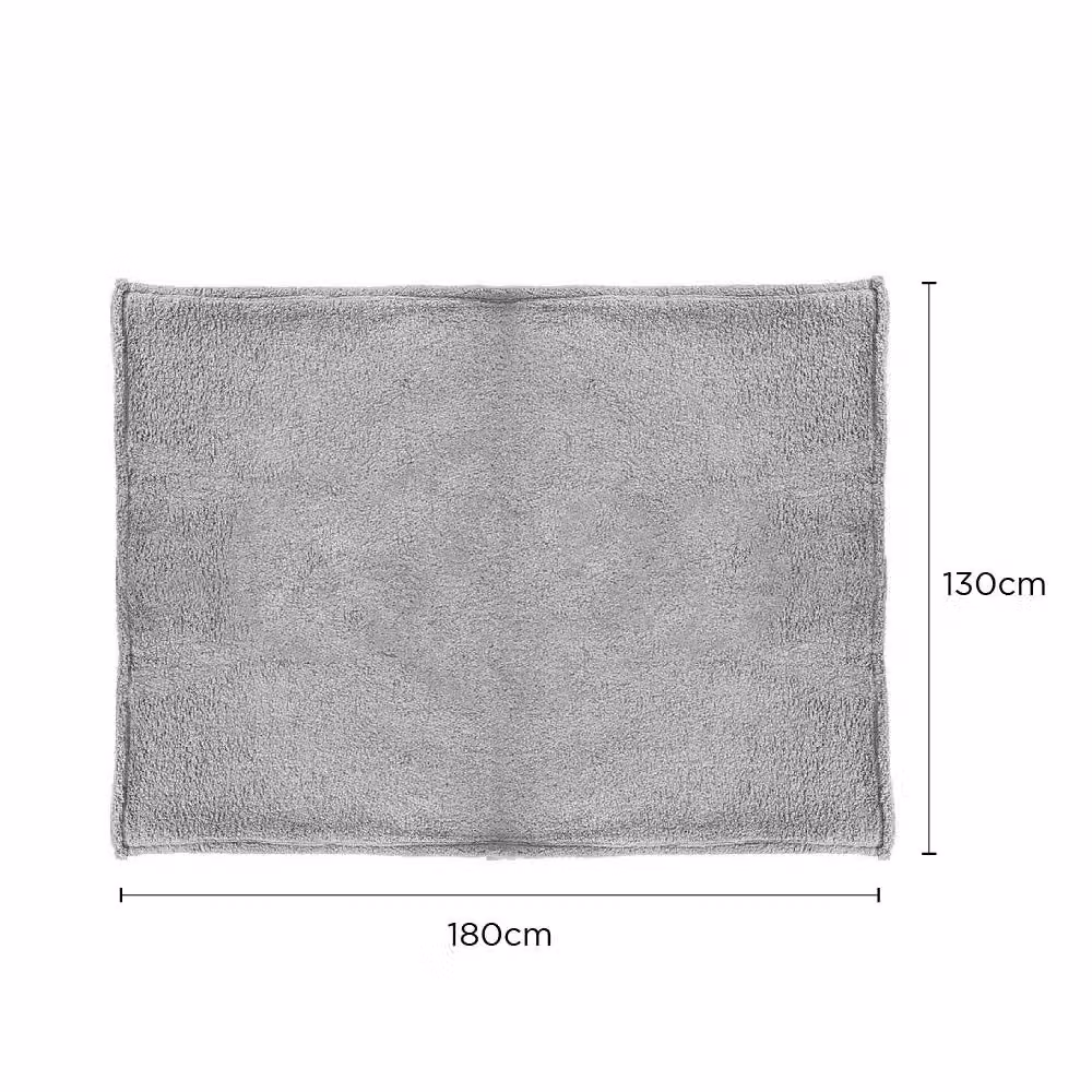 Voltico Super Soft Cuddle Throw in Light Grey, W: 130 cm, L: 180 cm – 2