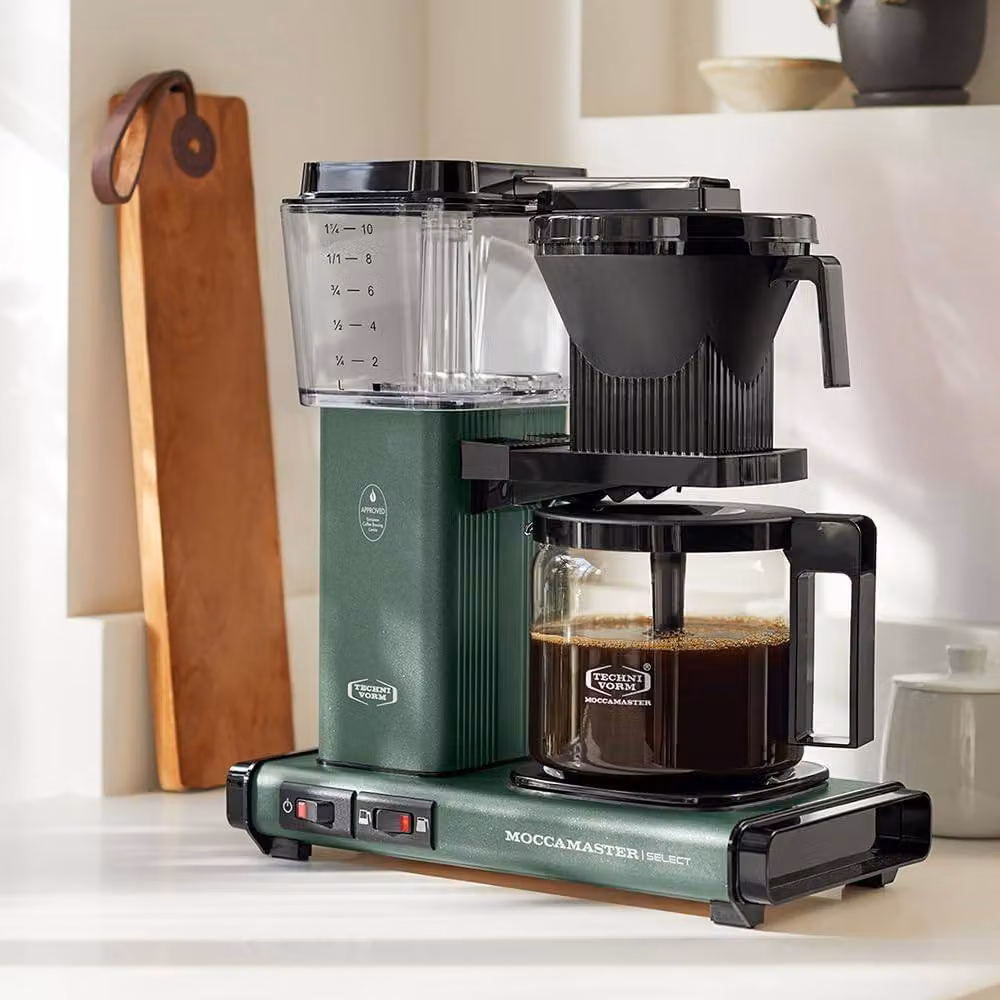 Moccamaster KBG Select Filter Coffee Machine with Glass Jug, Green, 1.25 l – 7