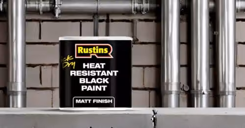 Rustins Quick Drying Matt Black Heat Resistant Metal Paint 250ml – 3