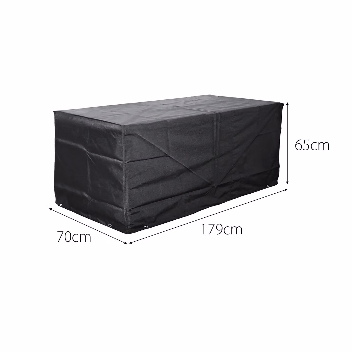Cozy Bay Furniture EZBreathe Malta 9 Seat Twin Stool Furniture Set Cover in Black – 2