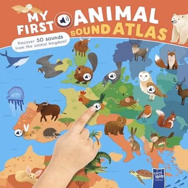 Yoyo Books My First Animal Sound Atlas Multicolour Hardback Book