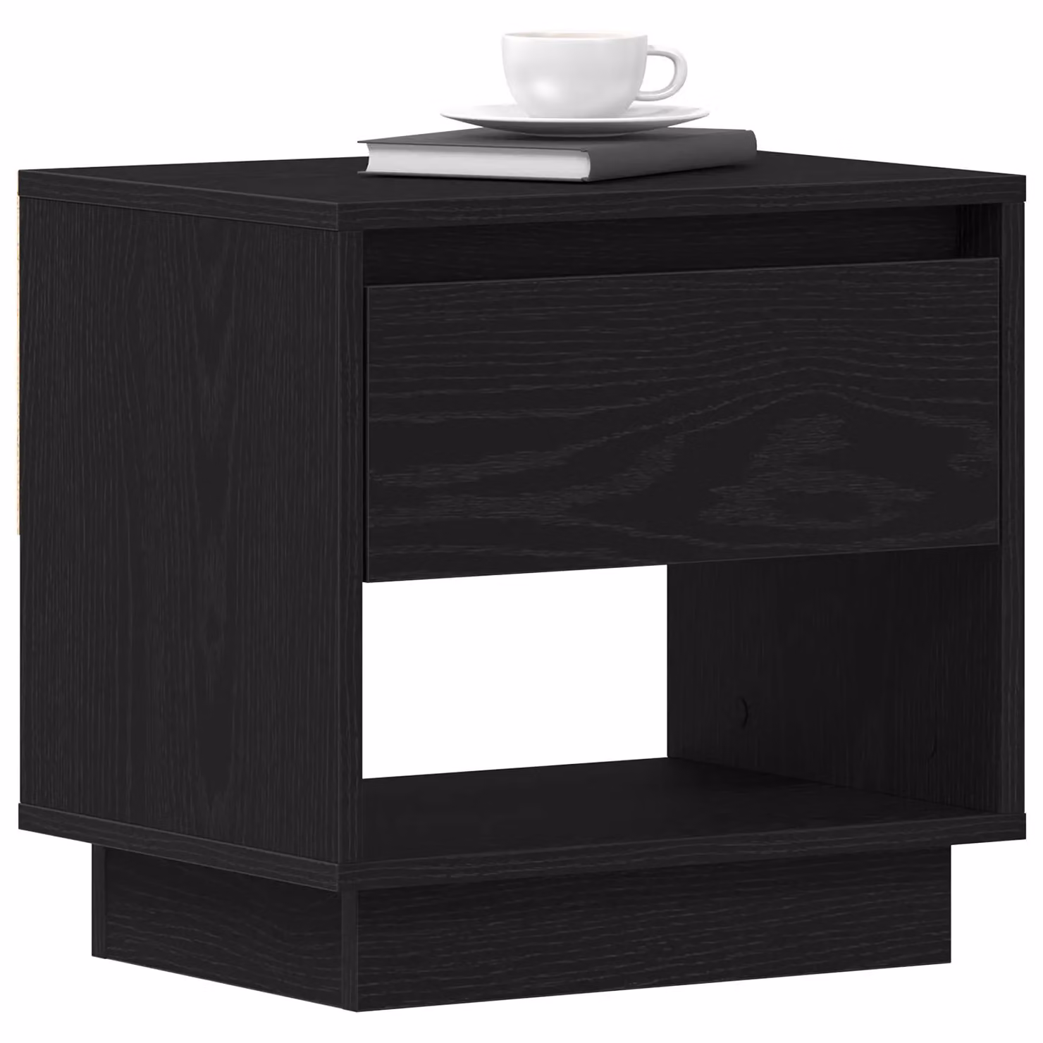 Berkfield Home Black Oak Bedside Cabinet Set of 2, W/D/H: 45 x 34 x 49 cm – 2