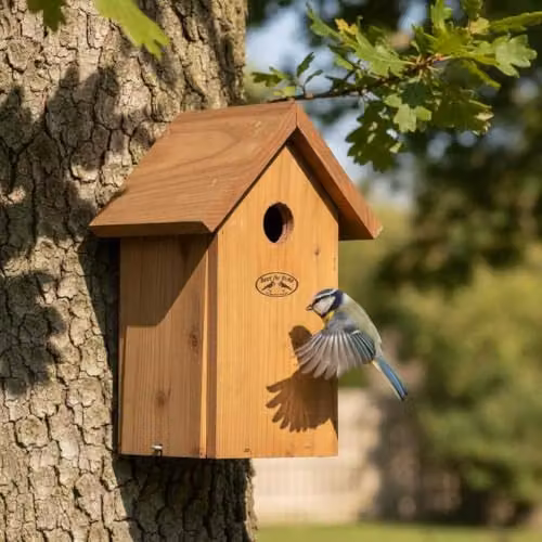 Esschert Brown Wood Blue Tit Nest Box – 2