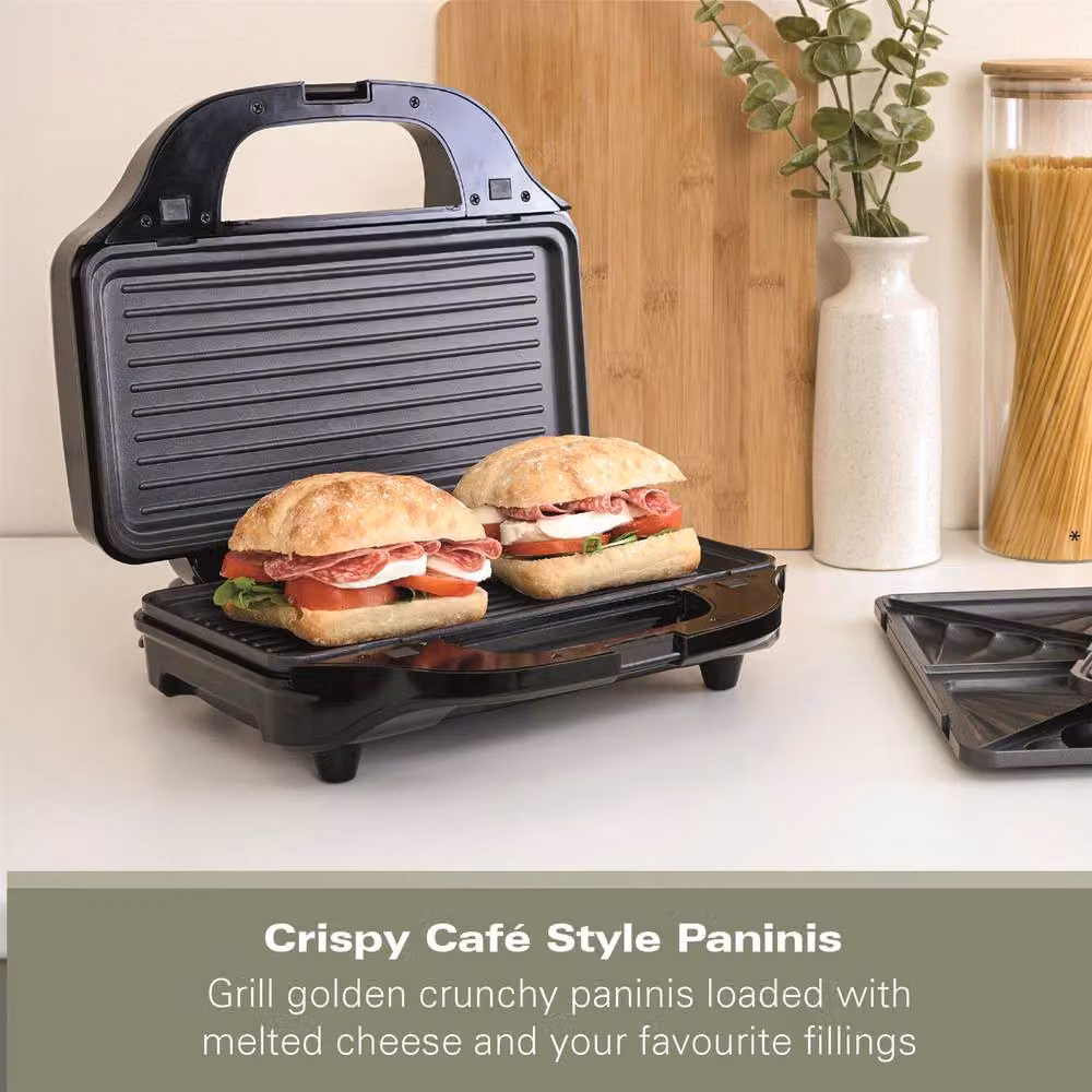 Hamilton Beach 4-in-1 Deep Fill Sandwich Toaster HBSLS2002 in Black – 4