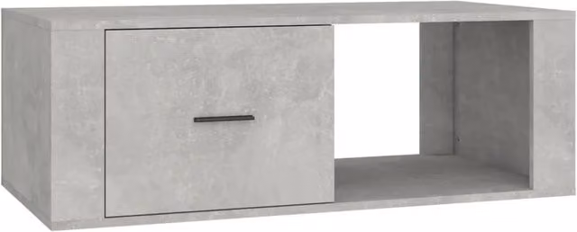 Berkfield Home Modern Rectangular Coffee Table in Concrete Grey, W/D/H: 100 x 50.5 x 35 cm – 1